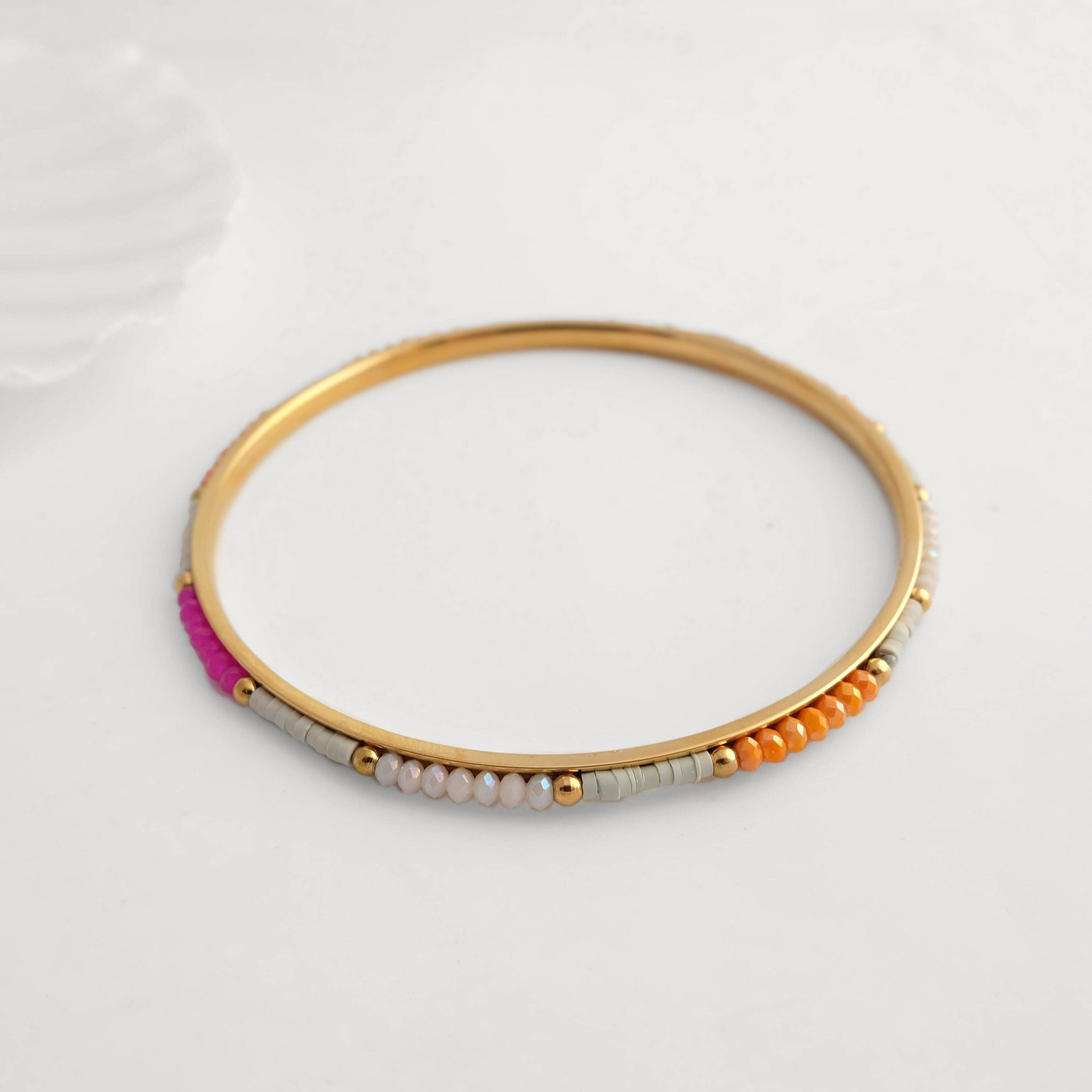 Gemstone Beaded Bangle