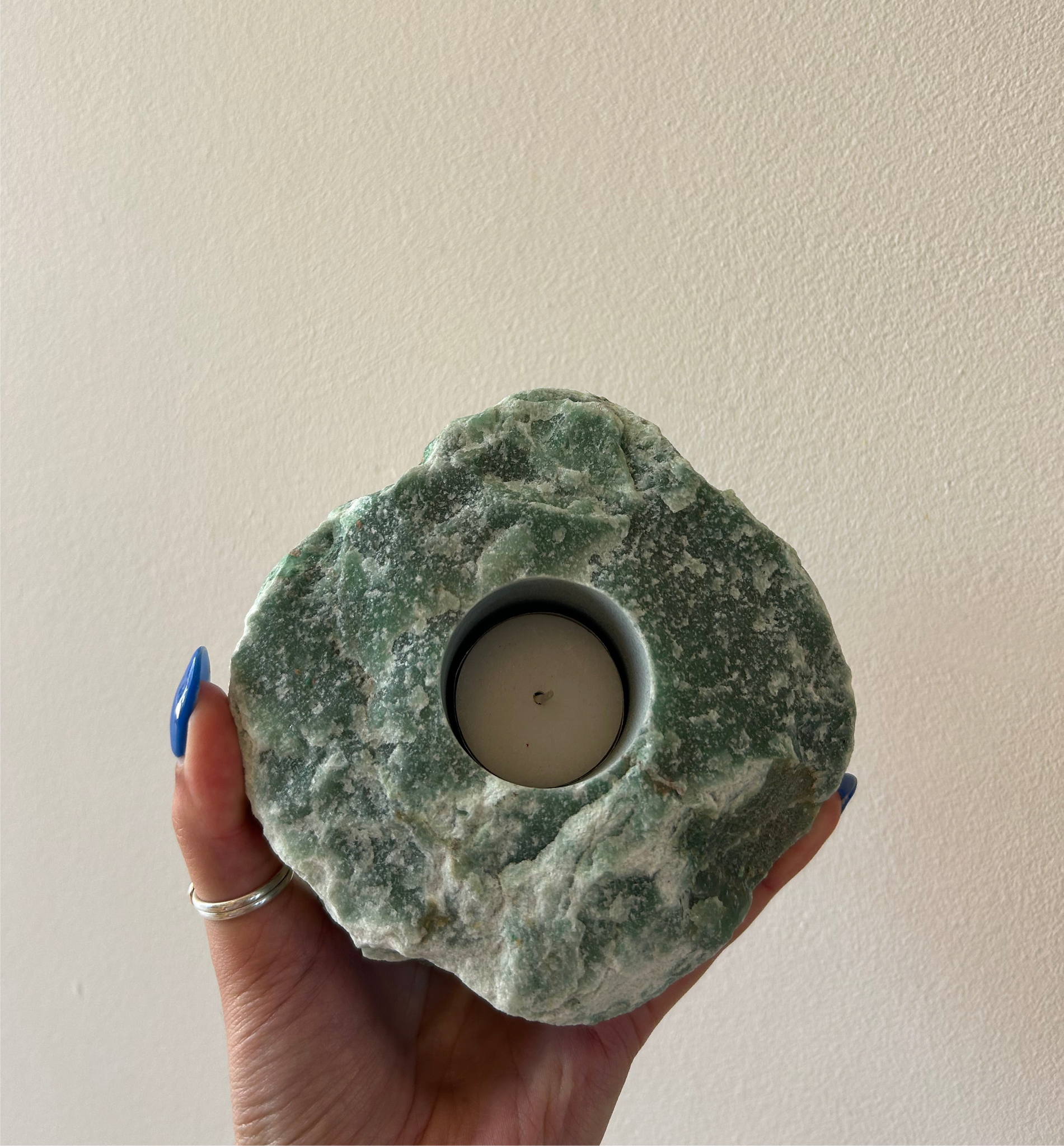 Aventurine Tealight Holder