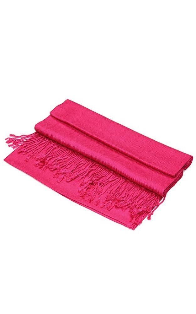 One Piece Hot Pink Color Fashion Pashmina Shawl Scarf