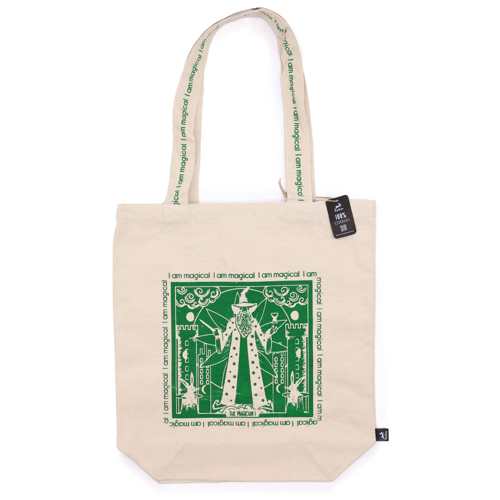 Hop Hare Tote Bag - I am Magical - Cotton Canvas