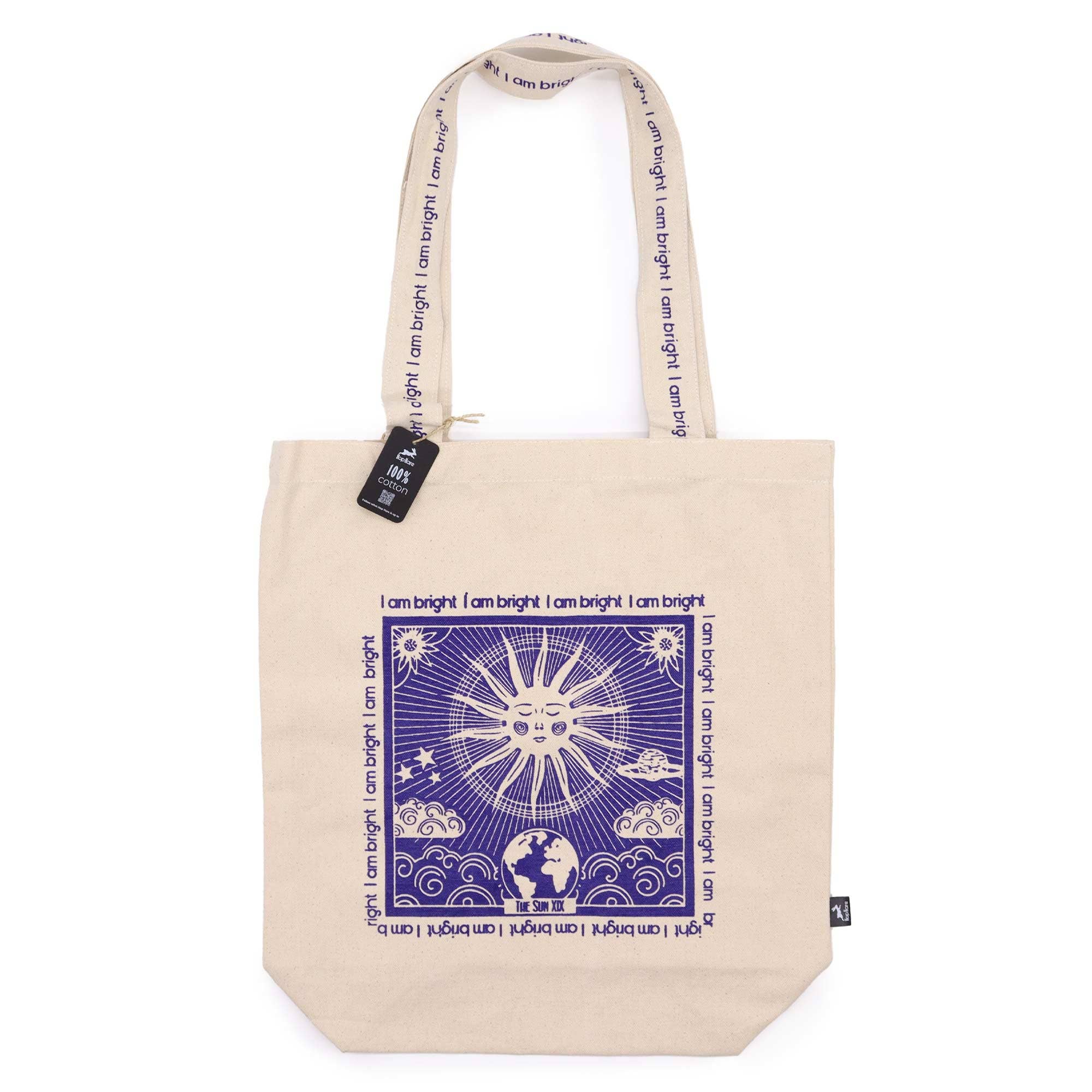 - Hop Hare Tote Bag - I am Bright -  Cotton Canvas