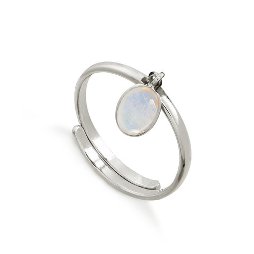 Rio Rainbow Moonstone Silver Ring