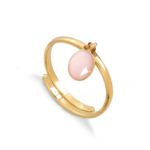 Rio Rose Quartz Gold Ring