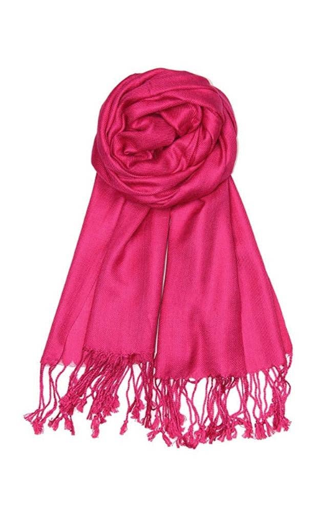 One Piece Hot Pink Color Fashion Pashmina Shawl Scarf